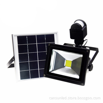 Factory Wholesale IP65 Motion Sensor LED Flood Light - 10W/20W/30W/50W Outdoor Solar Motion Sensor Flood Light